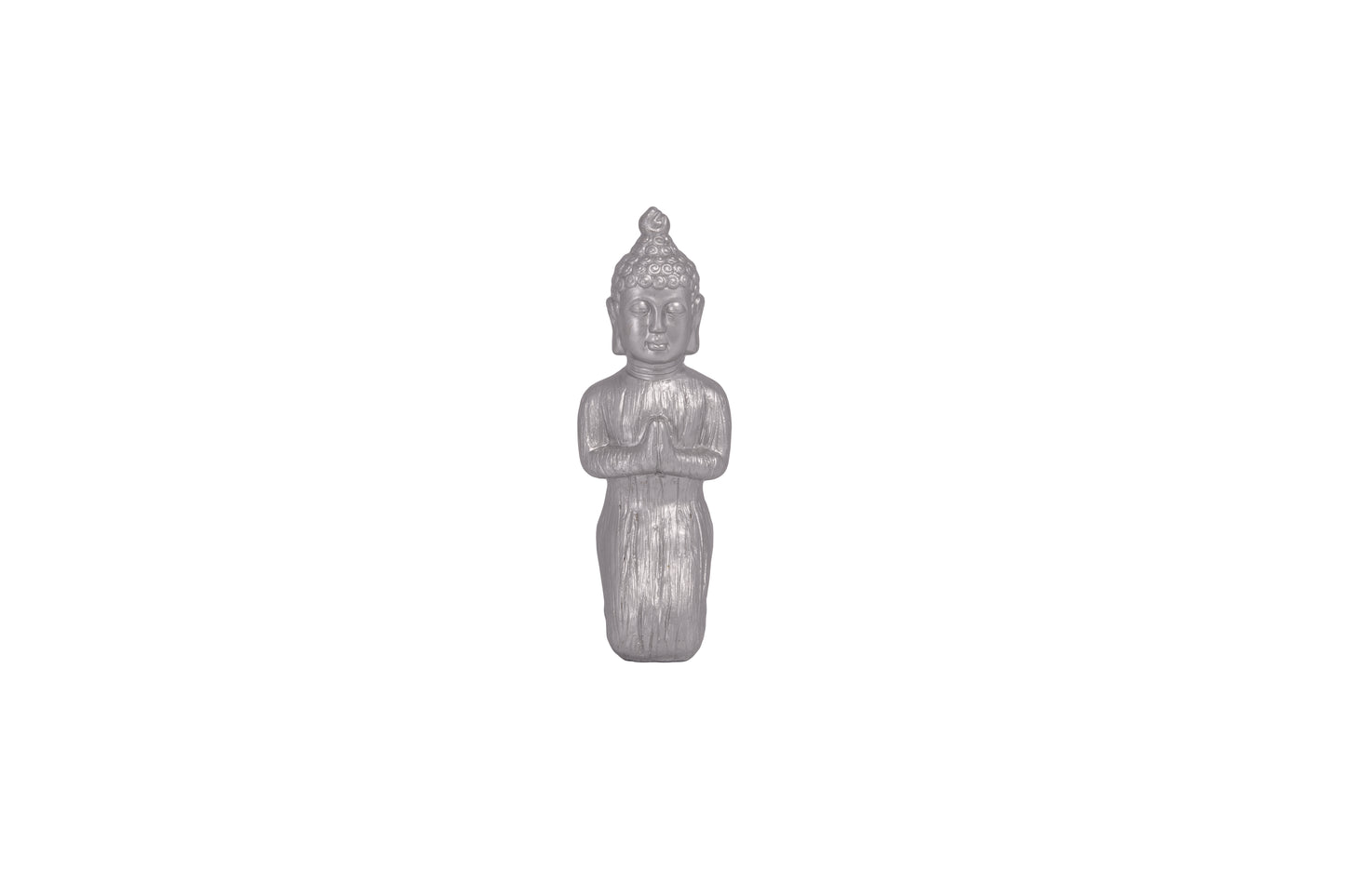 Cement Praying Buddha in Kneeling Position Painted Finish