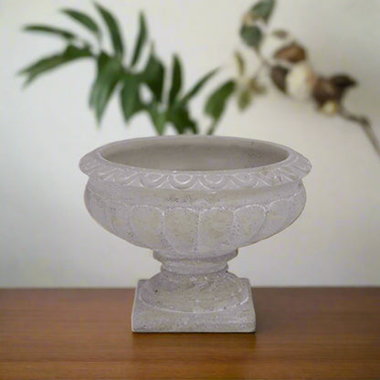 Pavion Low Classic Cement Urn Vase