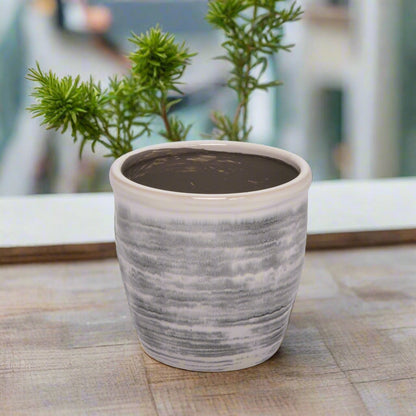 Tansy Ceramic Decor Round Planter