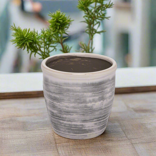Tansy Ceramic Decor Round Planter