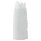 Ceramic Tall Oval Vase Matte Finish White