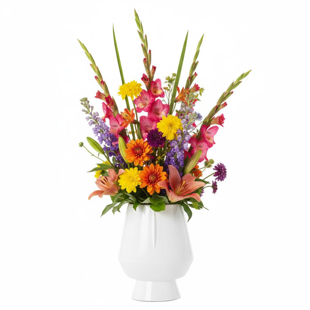 Eva Ceramic Oval Krater Vase