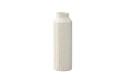 Daven Embossed Column Ceramic Urn Vase
