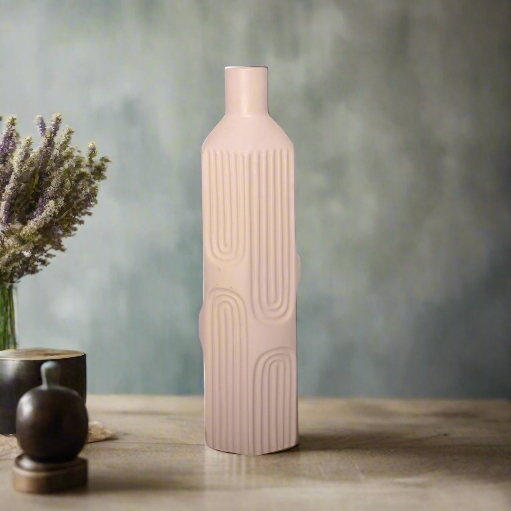 Ardelle Ceramic Square Bottle Vase