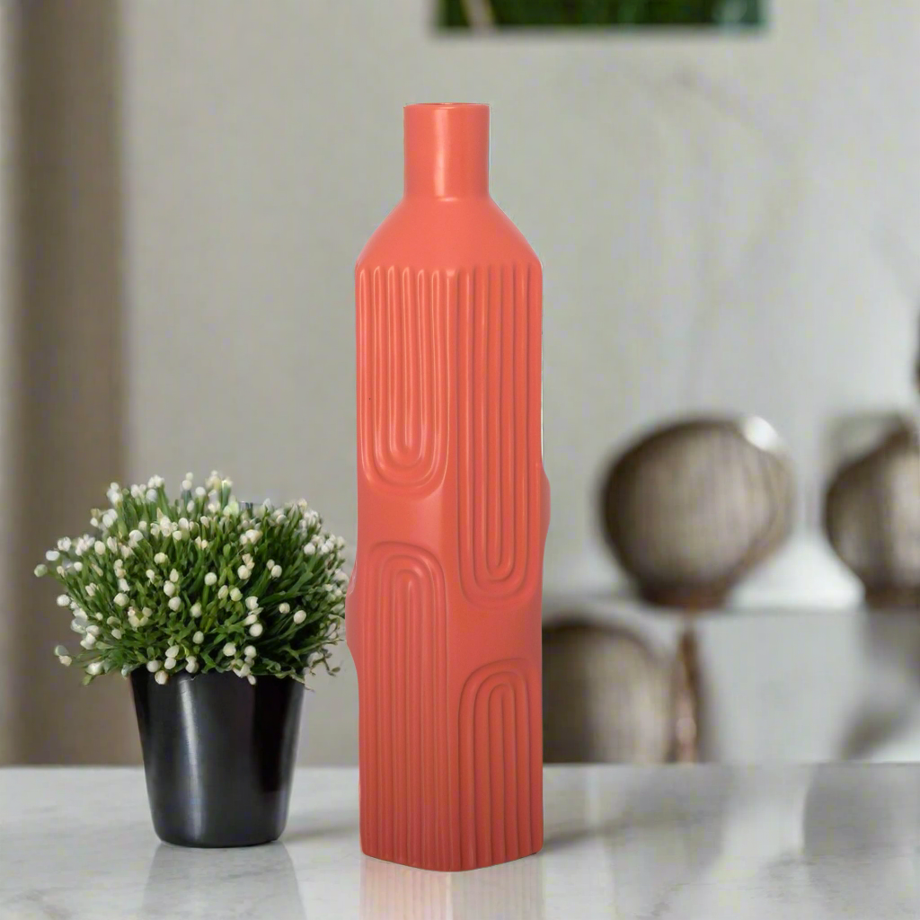 Ardelle Ceramic Square Bottle Vase