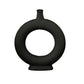 Ceramic Ring Vase SM Matte Finish Black