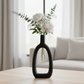 Allegra Ceramic Slim Oval Ring Vase