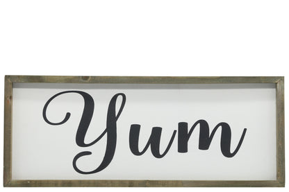 Wood Rectangle Wall Art Painted Finish