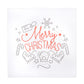 Wood Square Wall Art Smooth Finish White-19.00"H