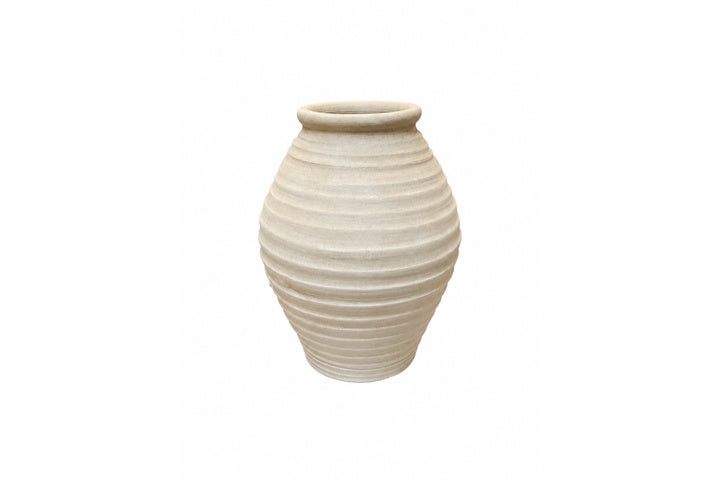 Terracotta Vase Large Off-White