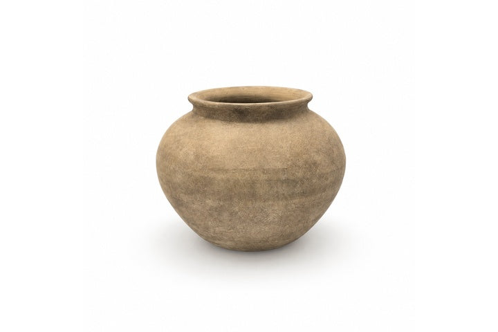 Fionne Bulbous Round Terracotta Vase