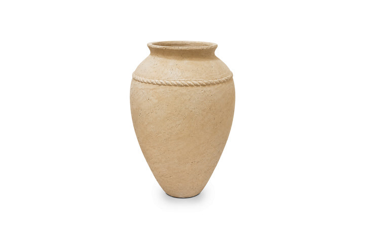 Adiena Bulbous Stoneware Urn Vase