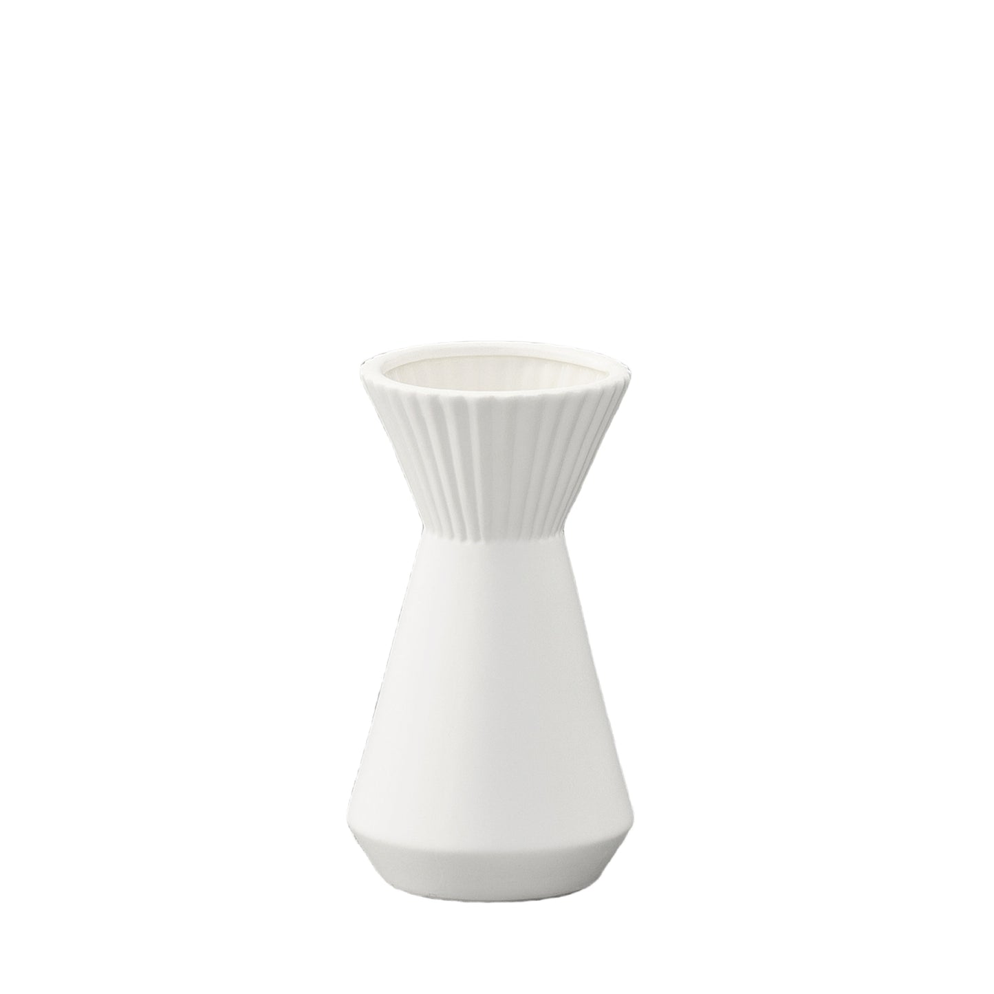 Jenipher Ceramic Round Vase with Trumpet Mouth