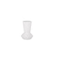 White textured vase on a white background
