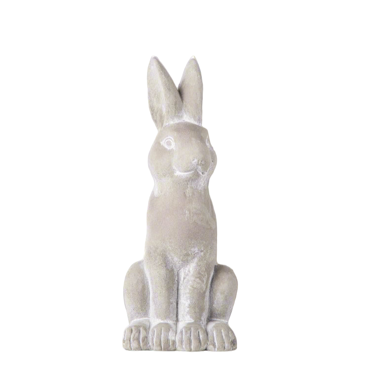 Willow Gray Cement Bunny