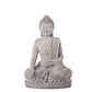 Deirdre Cement Meditating Buddha Figurine in Bhumisparsha Mudra with Shoulder Sash on Base