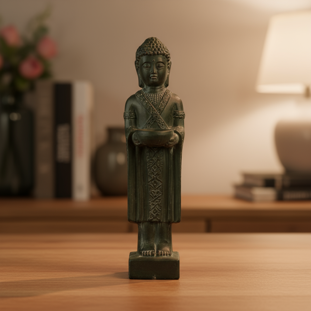 Tenzin Standing Buddha Terracotta Figurine