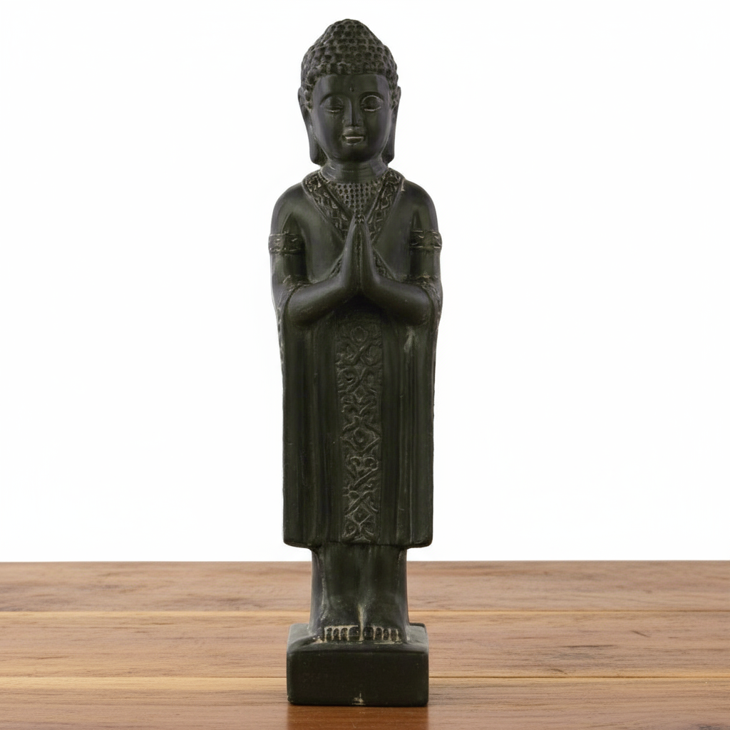 Tenzin Standing Buddha Terracotta Figurine