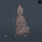 Terracotta Buddha  Figurine Washed  Finish