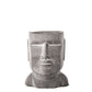 Jazlyn Cement Easter Island Head Pot
