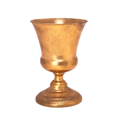 Alisson Golden Metal Planter
