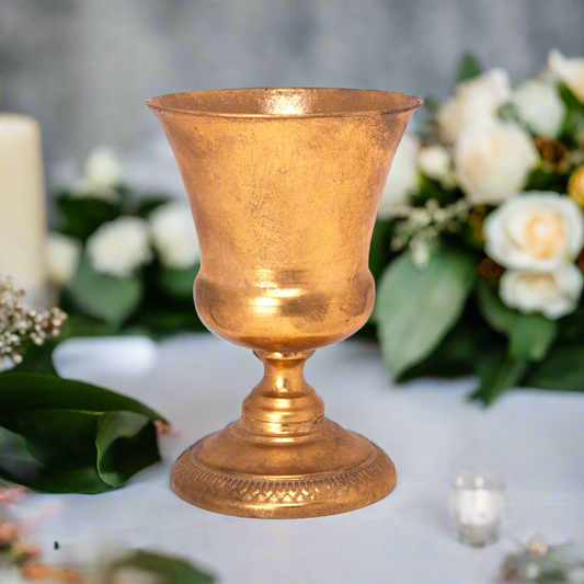 Alisson Golden Metal Planter
