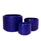 Beyora Blue Ceramic Planter Set (Set of 3)