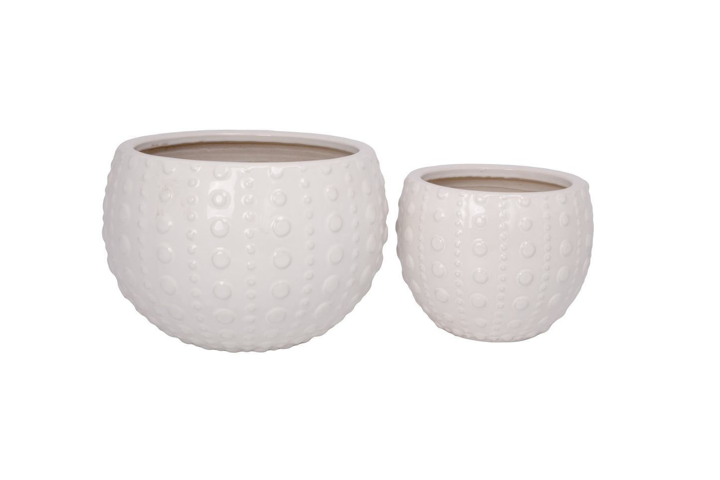 Ceramic Planter Set of Two Gloss Finish