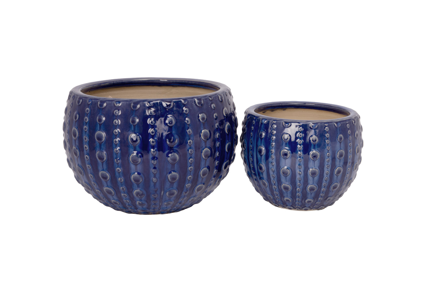 Ceramic Planter Set of Two Gloss Finish