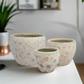 Lazura Lava Finish Cement Planter Set (Set of 3)