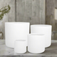 Kaelis White Fiberclay Planters (Set of 4)