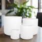 Kaelis White Fiberclay Planters (Set of 4)