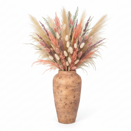 Chanda Tall Handcrafted Cylindrical Textured Vase