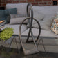Metal Metallic Finish-16"H