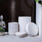 Yvelle White Ceramic Canister Set