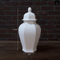Rouve Hexagon Ceramic Temple Jar with Gloss Finish