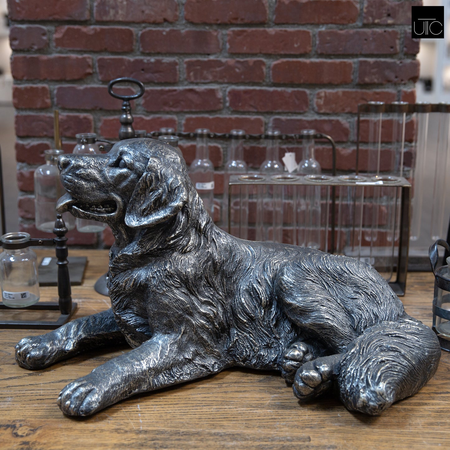 Bramwell Oxide Dog Sculpture