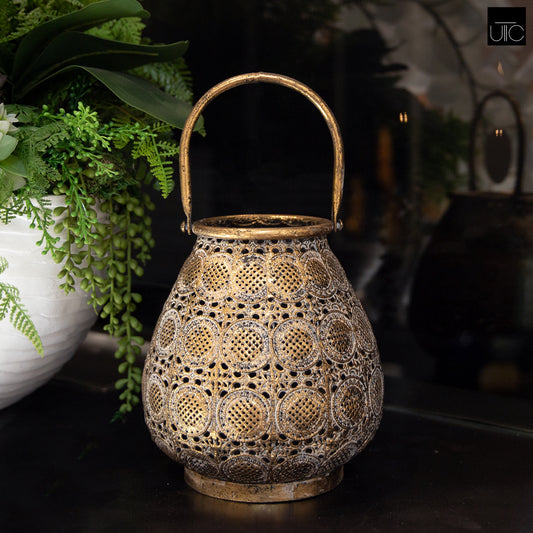 Kessan Antique Gold Bellied Lantern