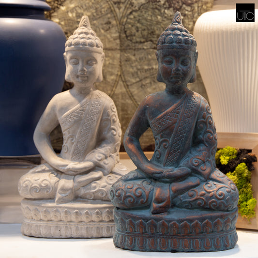 Velluz Dhyana Buddha Cement Figurine