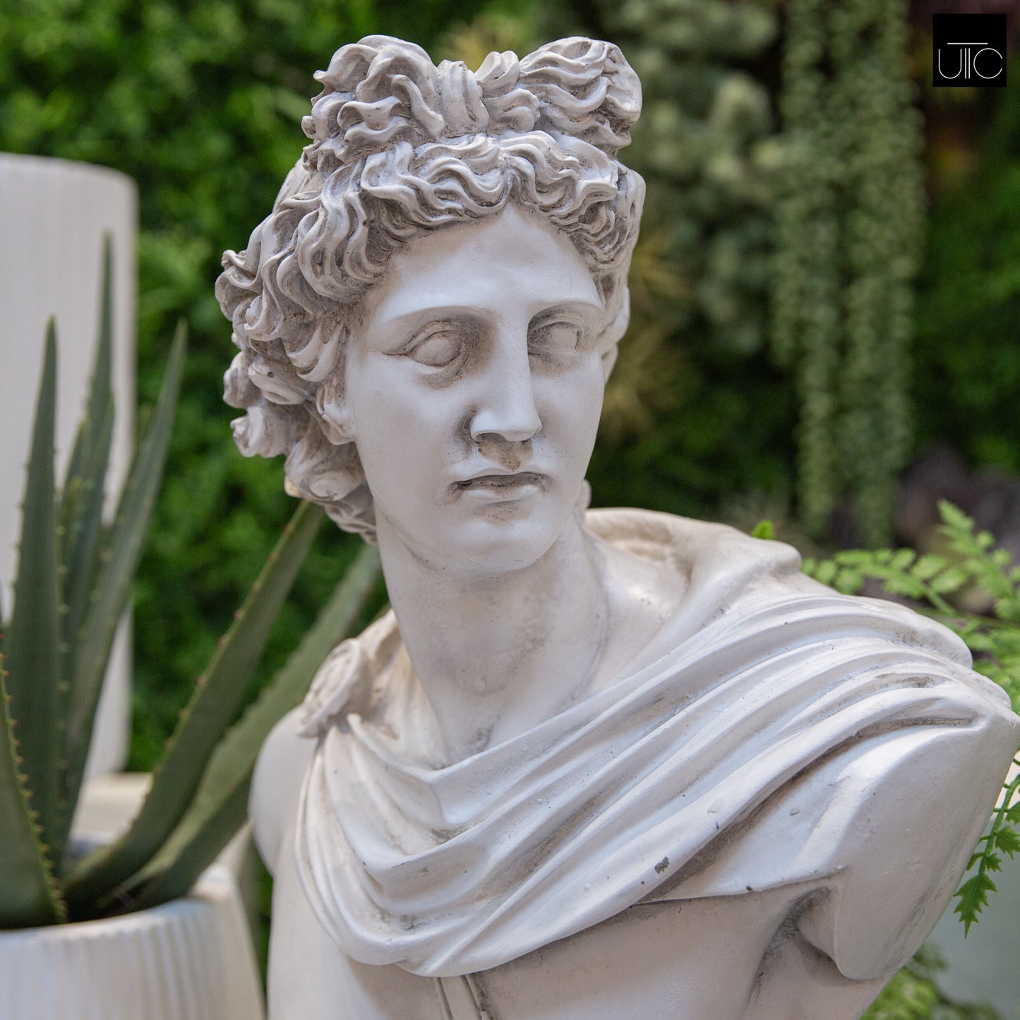 David Fiberglass Bust Sculpture