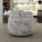 Larysa Ribbed Cement Planter