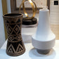 Ceramic  Round Vase Matte Finish White-11.25"H