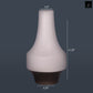 Ceramic  Round Vase Matte Finish White-11.25"H