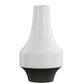 Ceramic  Round Vase Matte Finish White-11.25"H