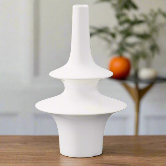 Varello Ceramic Bellied Round Vase