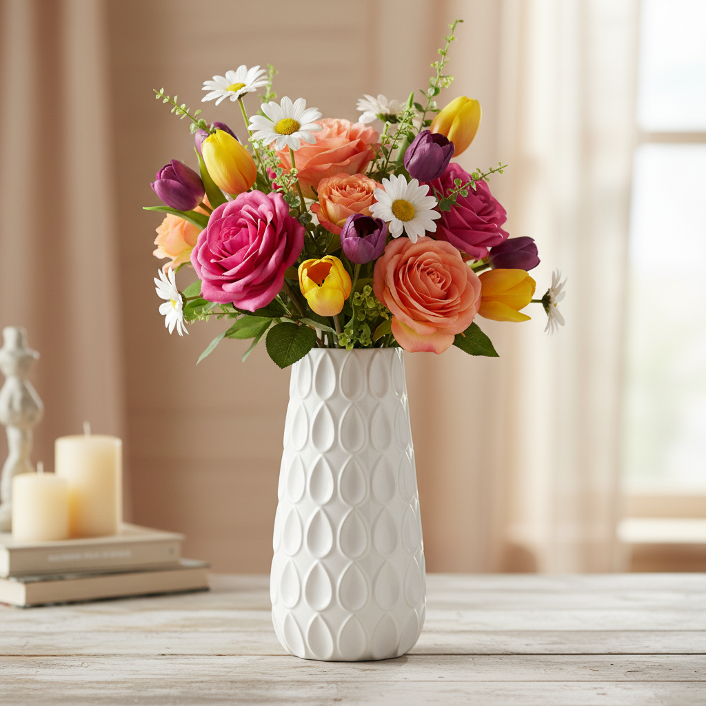 Javana Ceramic Round Vase