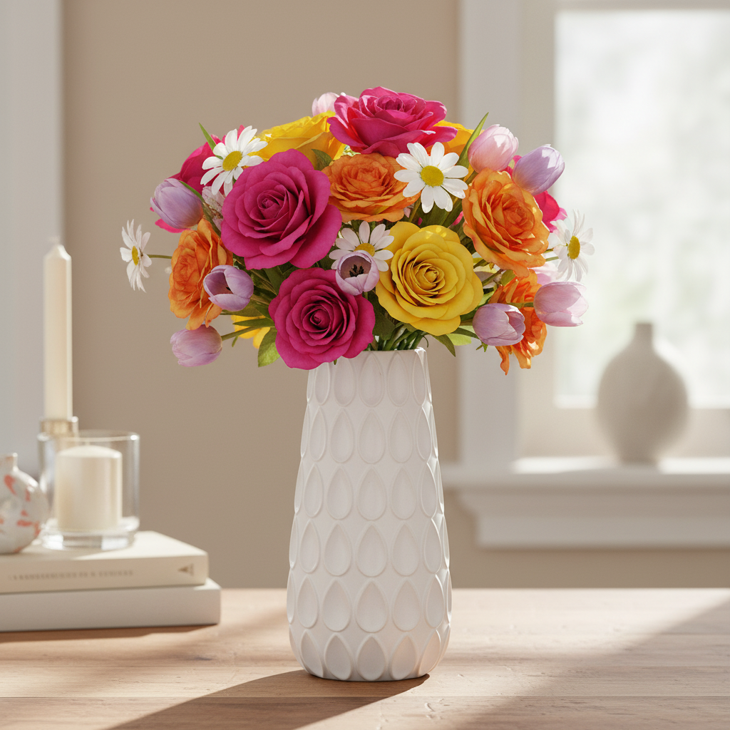 Javana Ceramic Round Vase