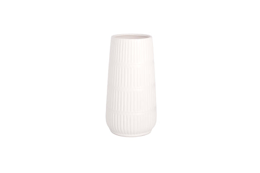 Ceramic Round Cylinder Vase Matte Finish