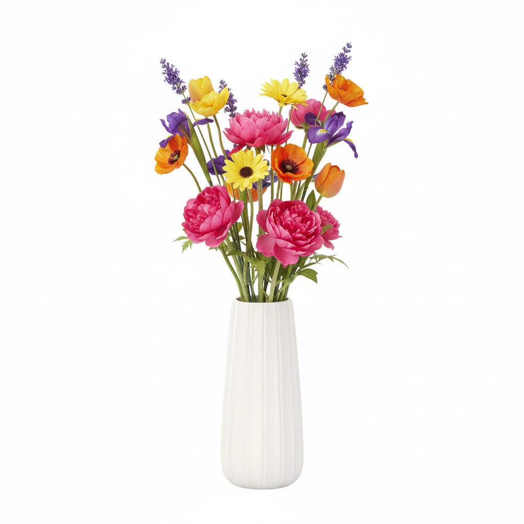 Gia Ceramic Decorative Cylinder Vase