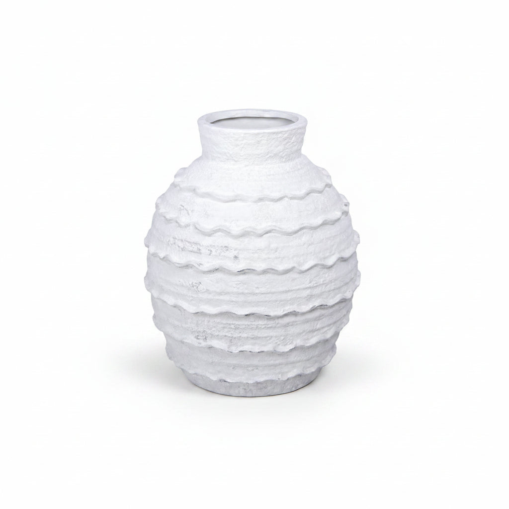 Inès Layered Textured Ceramic Vase